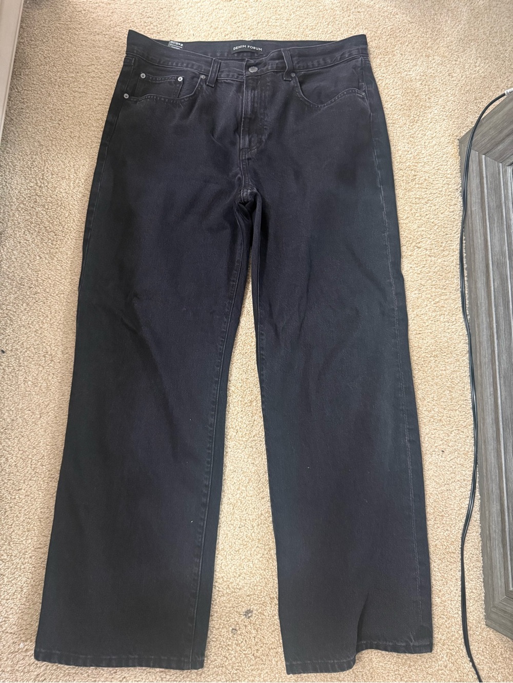 Aritzia Black Farrah Low Rise Jeans